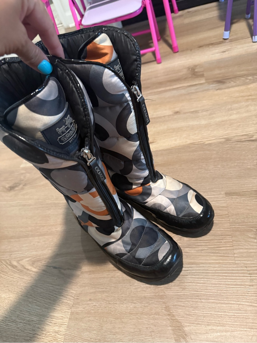 Coach Jolt puffer snow boots